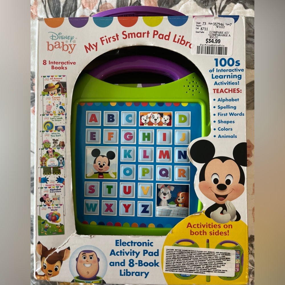 🧸 Disney Interactive Learning Pad with Books
